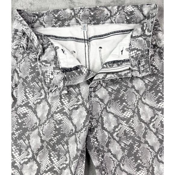Seven7 Jeans size 6 woman snake print  high-waisted stretch denium designer - Picture 9 of 14